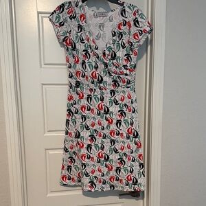 Vibrant Patterned Midi Dress